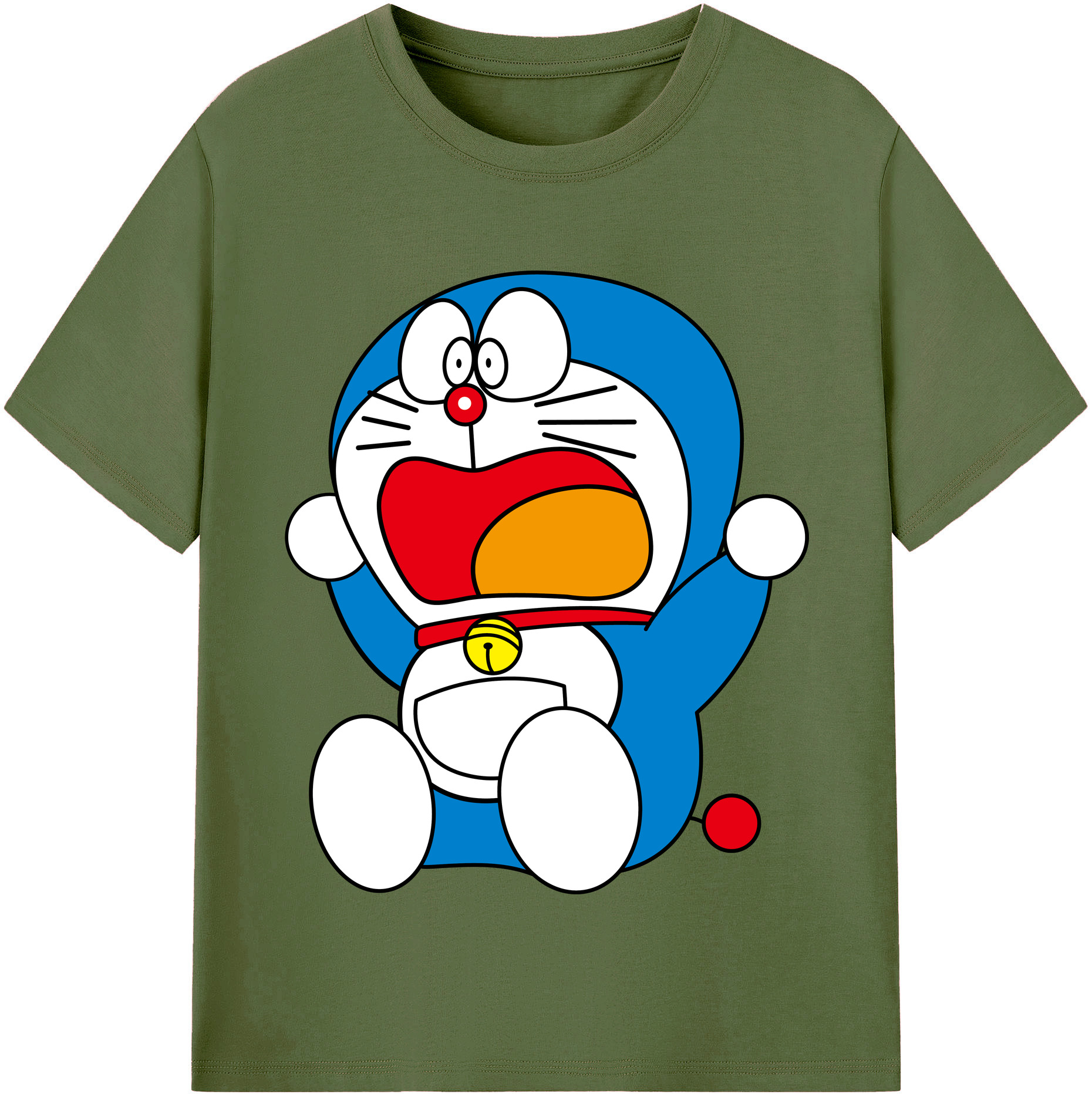 （画像用） ドラえもん Doraemon 綿100％半袖Tシャツ（フロントプリント）